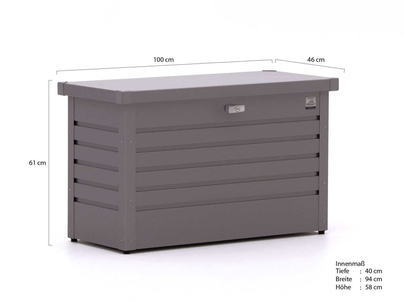 Biohort Gartenbox "FREIZEITBOX Gr. 130, verschiedene Farben", 134x62x71 cm, günstig online kaufen