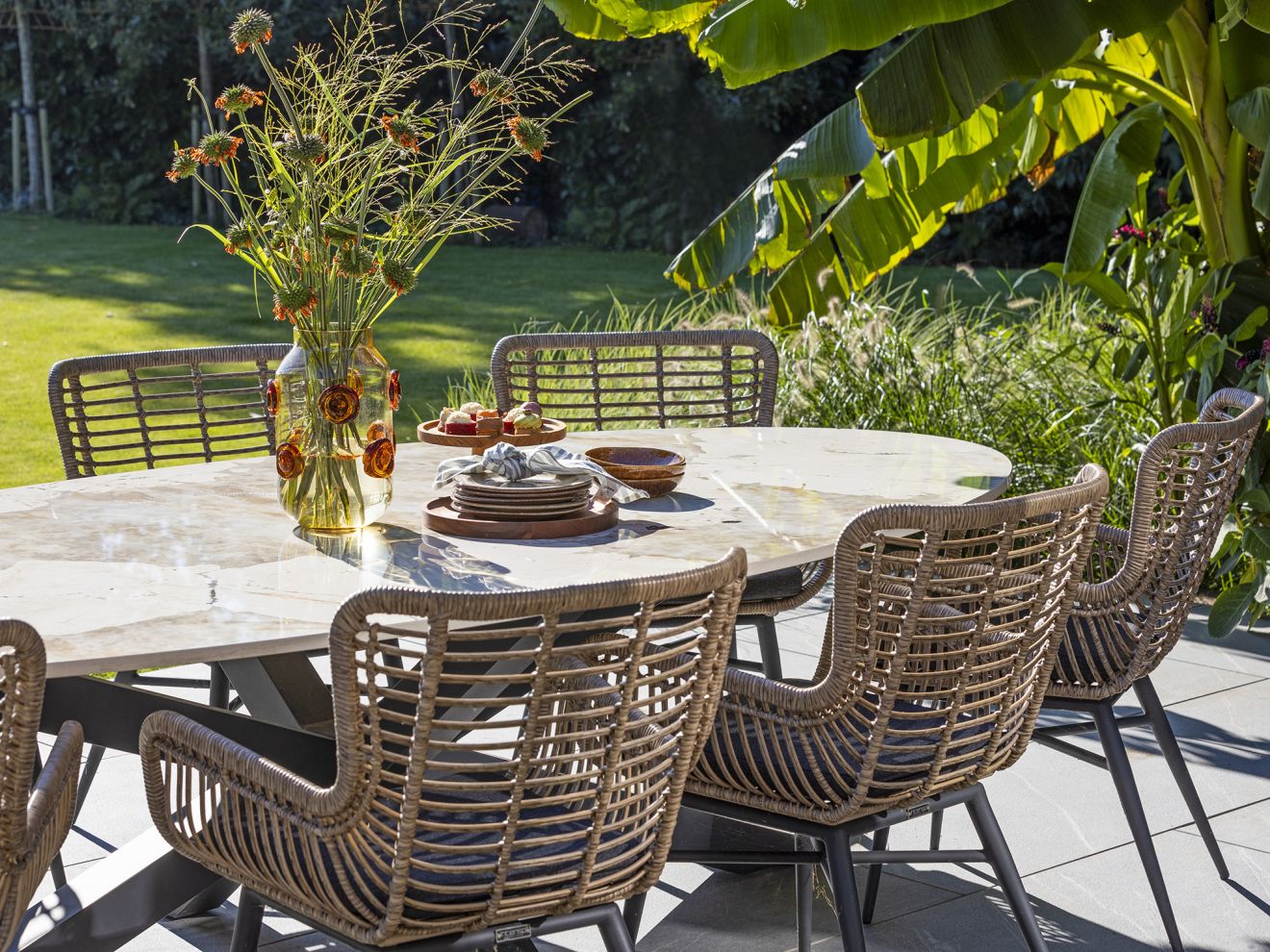 Bellagio Induno Ellips Gartentisch 280x1...