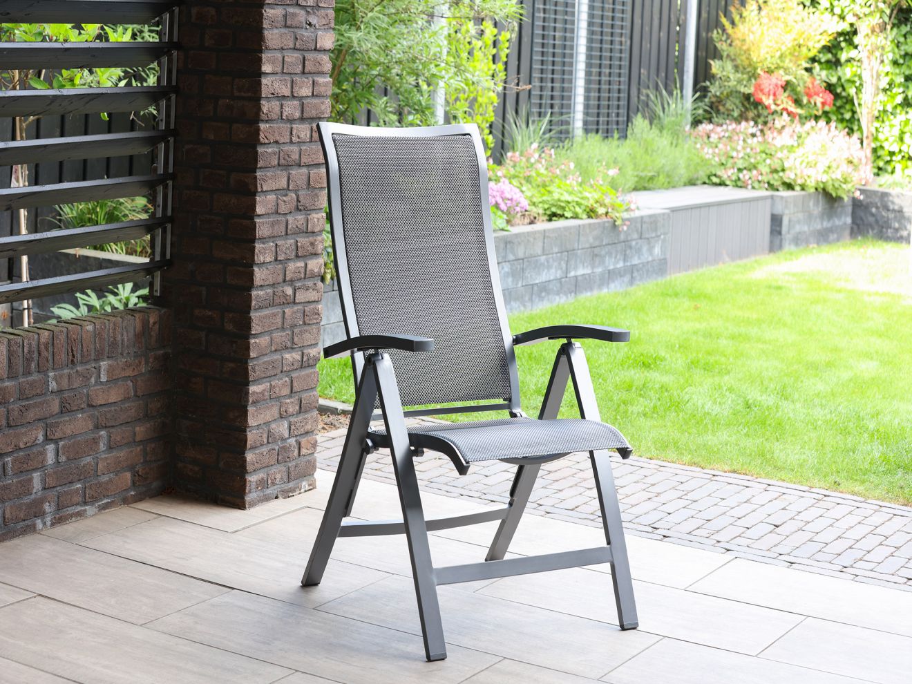 Bellagio Fermo Gartenstuhl Hochlehner Grau  Rabatt: 21 %