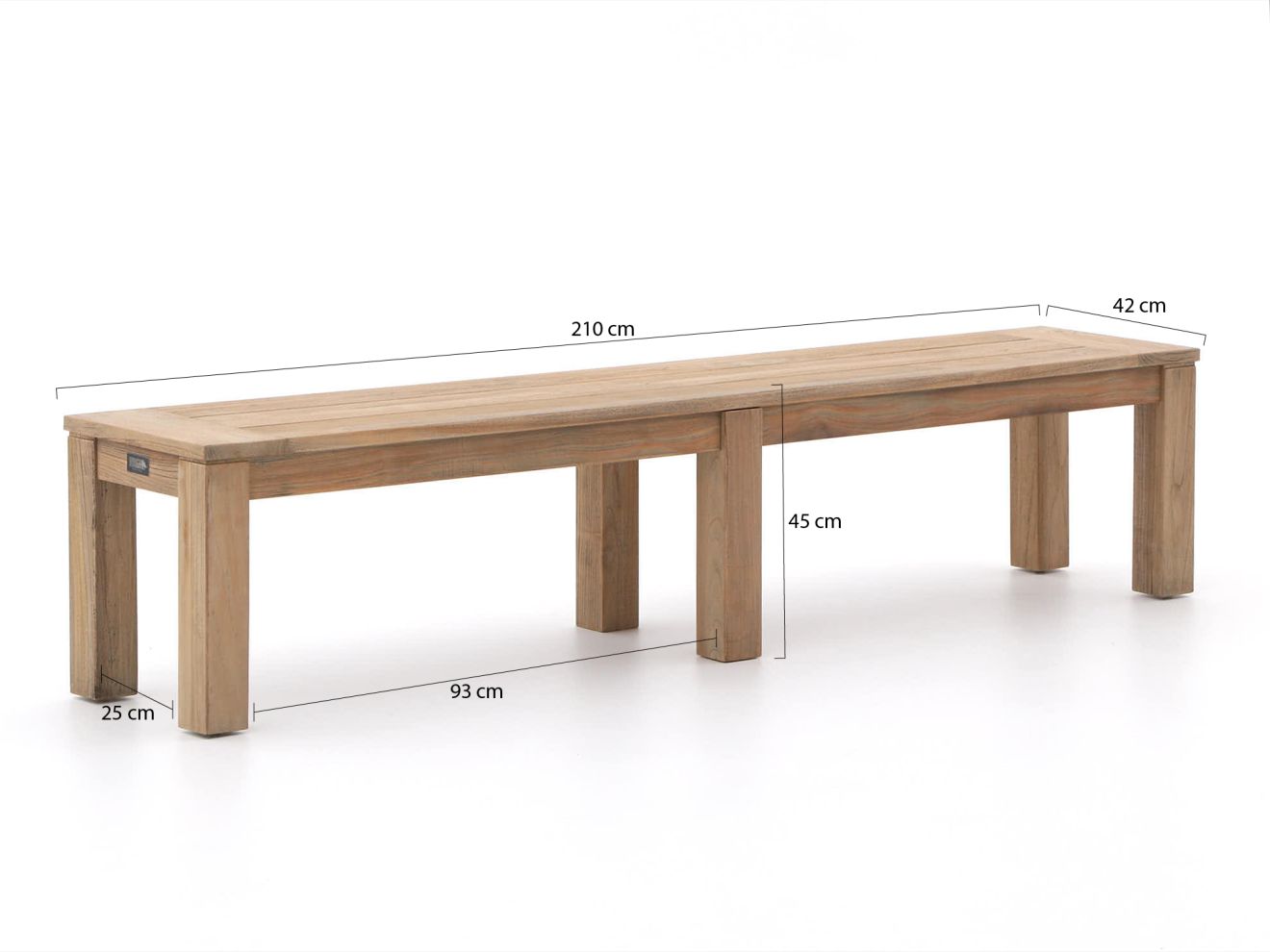 ROUGH-X Picknickbank 210x42x45 cm Braun 210x42x45cm Rabatt: 21 %
