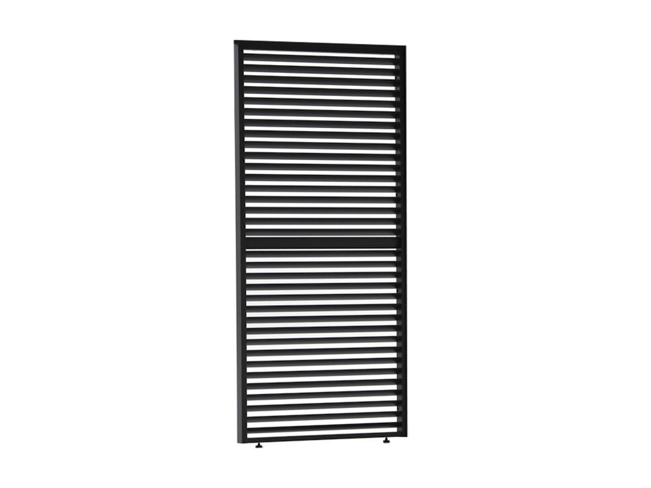 Lamellen Seitenteil 100 cm universal für Cedrino Pergola verstellbar Schwarz  Rabatt: 19 %