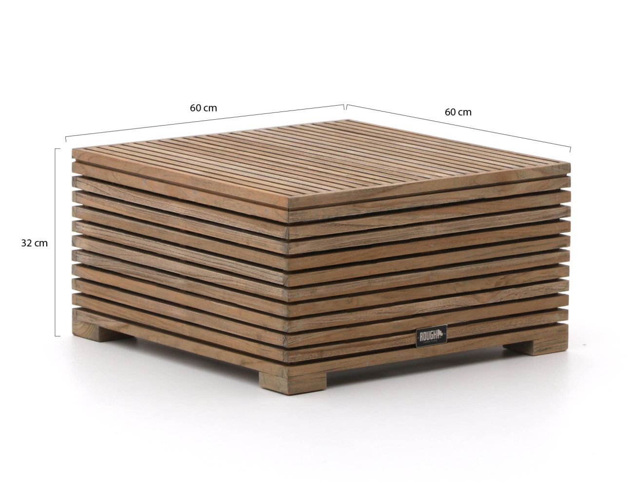 ROUGH-C Lounge Gartenhocker 60x60 cm