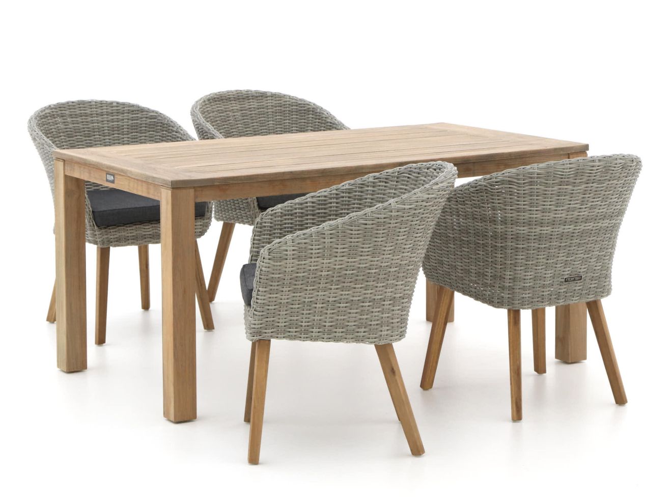 Intenso Tropea/ROUGH-S 160 cm Gartenmöbel-Set 5-teilig Braun  Rabatt: 34 %