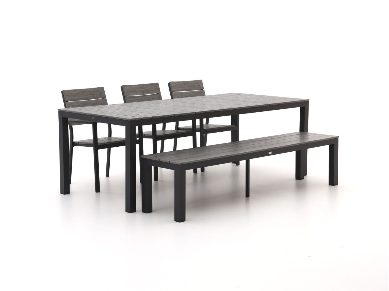 Bellagio Fidenza 220 cm Gartenmöbel-Set mit Sofa 5-Teilig Stapelbar günstig online kaufen