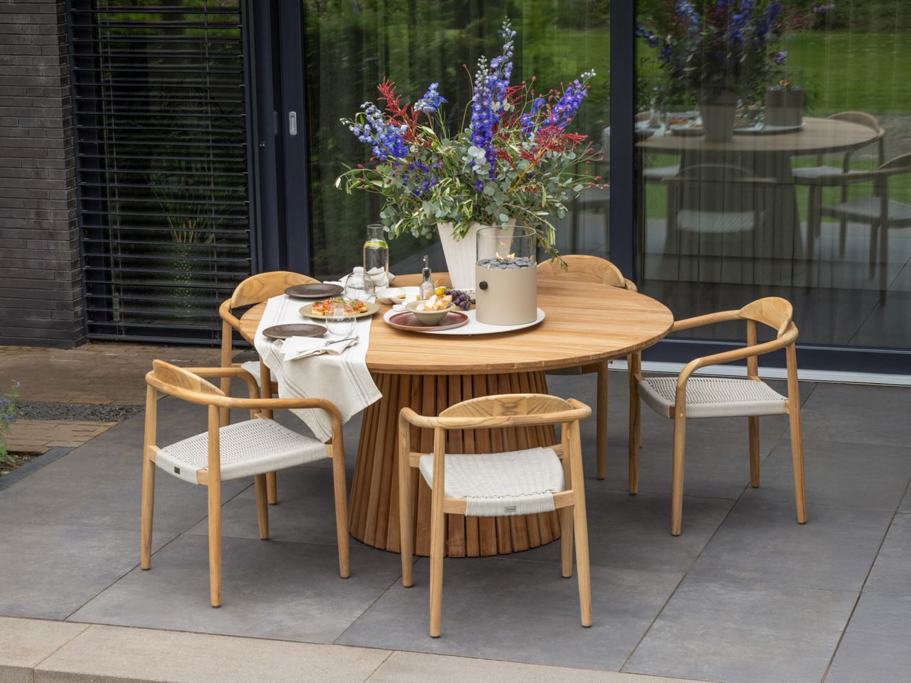 Bellagio Berbaro/Santa Severina ø150 cm Gartenmöbel-Set 6-Teilig Stapelbar Grau 150cm Rabatt: 20 %