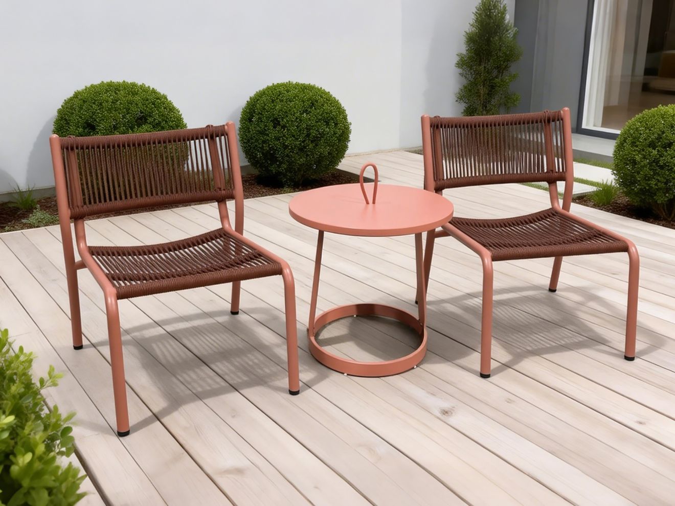 Manifesto Salemi Beistelltisch ø 47 (h:52,5 cm) Taupe 47cm