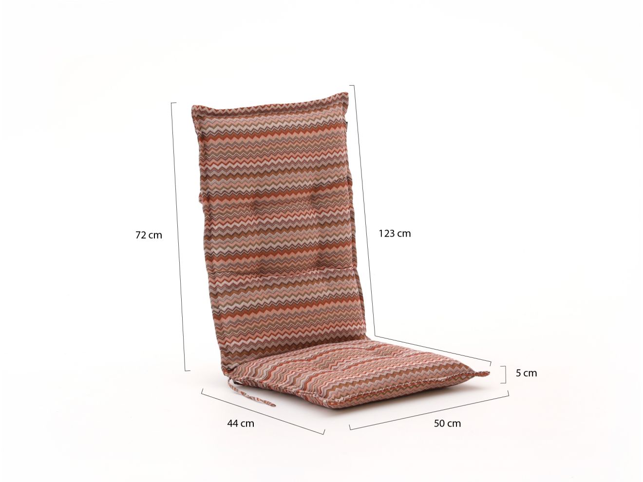 Hartman Auflage Hochlehner 123x50 cm Pink 123x50cm