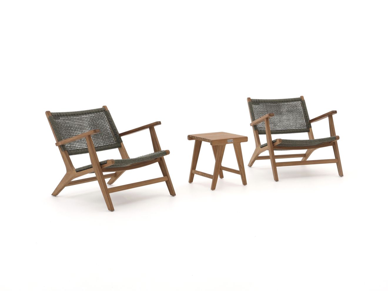 Bellagio Elcito Lounge Balkonmöbel-Set 3-teilig Braun