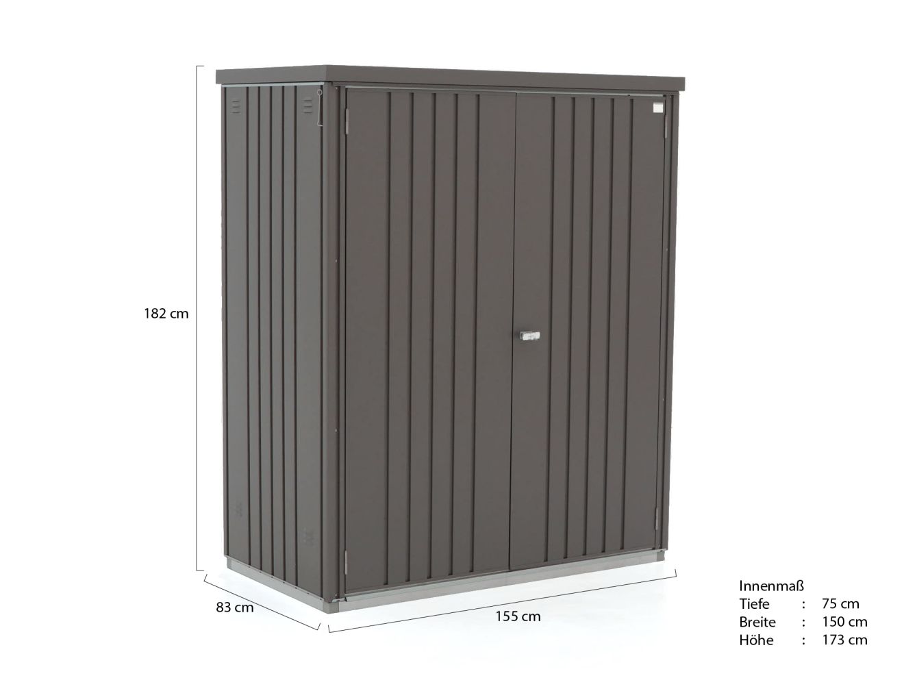 Biohort Gartenschrank 155x83x182,5 cm (i...
