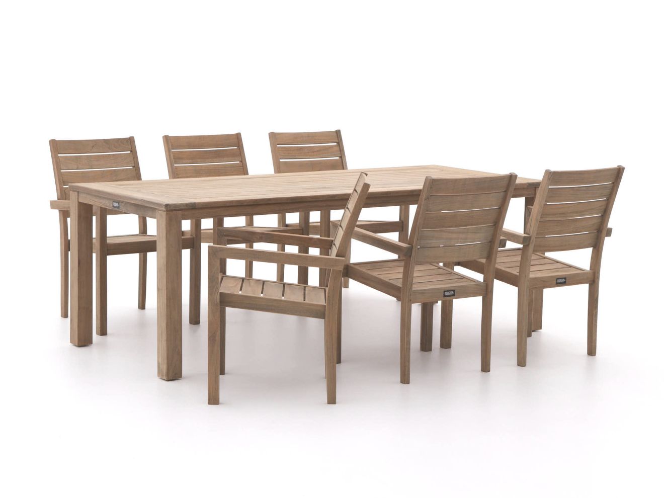 ROUGH-S 220x90 cm Gartenmöbel-Set 7-tei...