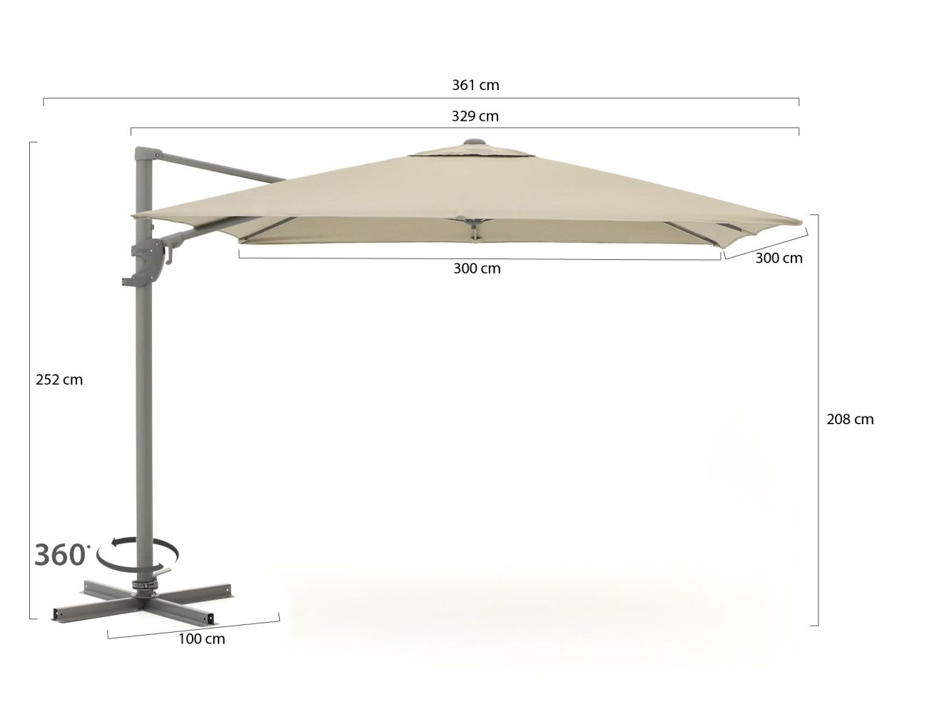 Shadowline Francisco Ampelschirm 300x300...