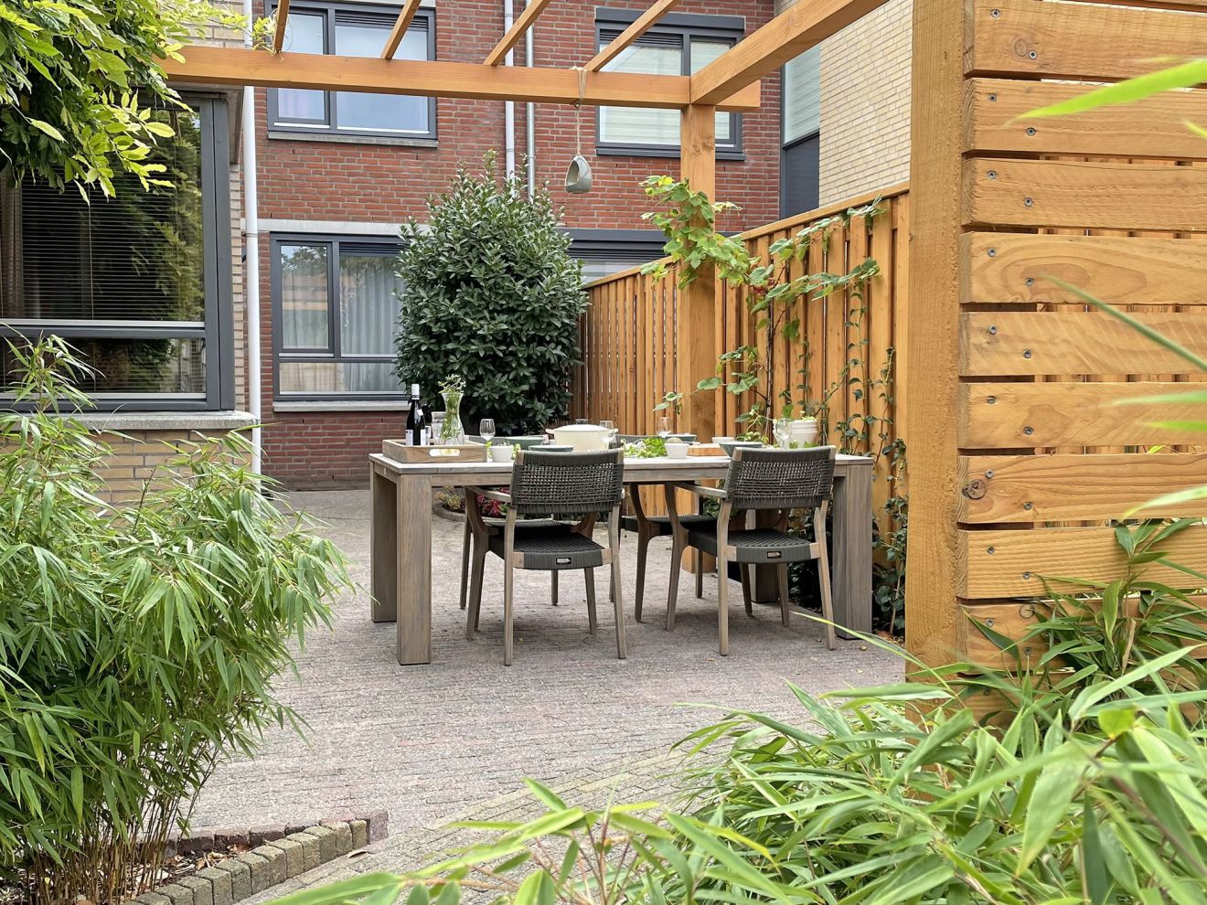 Intenso Umbria/ROUGH-X 180 cm Gartenmöbel-Set 5-teilig verstellbar Braun  Rabatt: 30 %