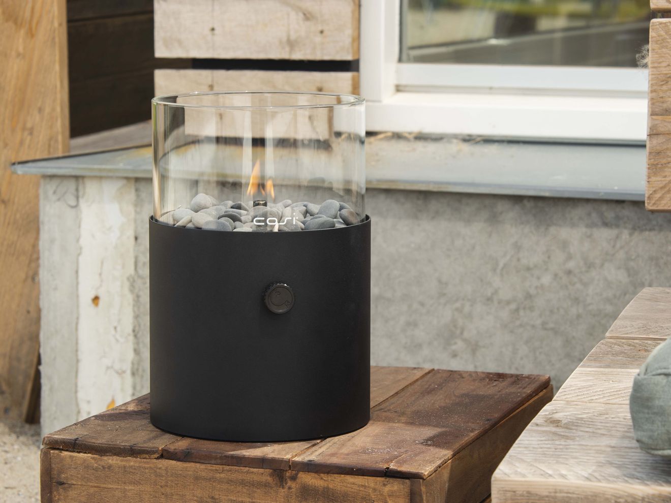 Cosiscoop XL Tischkamin XL (ø 20 cm, h: 30 cm) Schwarz 20cm Rabatt: 10 %