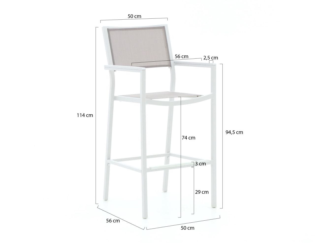 Bellagio Roma/Trecenta 150 cm Gartenbar-Set 5-teilig günstig online kaufen