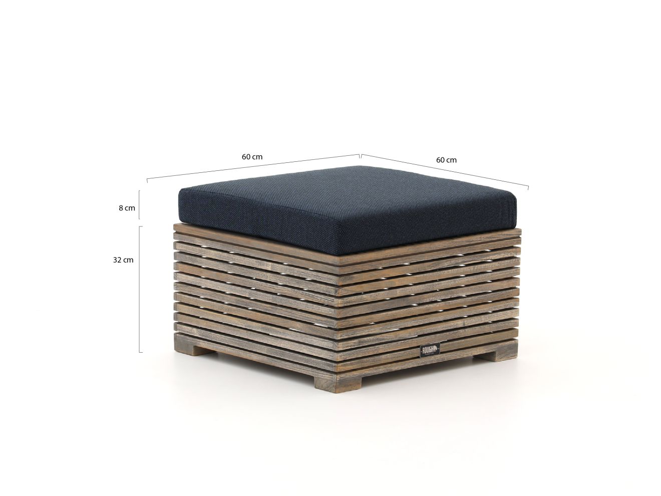ROUGH-C Lounge Gartenhocker 60x60 cm Braun 60x60cm Rabatt: 5 %