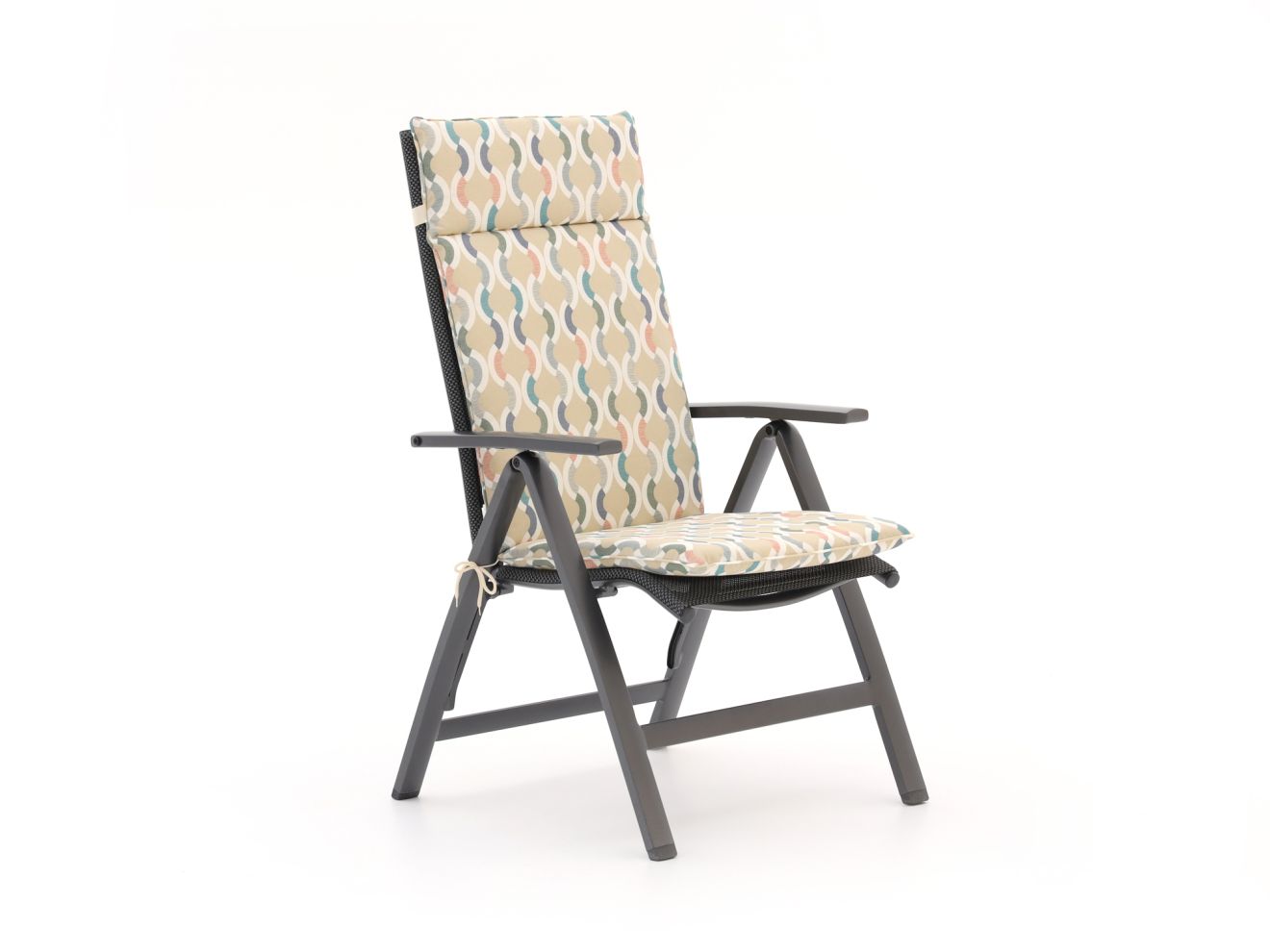 Madison Fiber Auflage Hochlehner 125x50 cm Grau 125x50cm