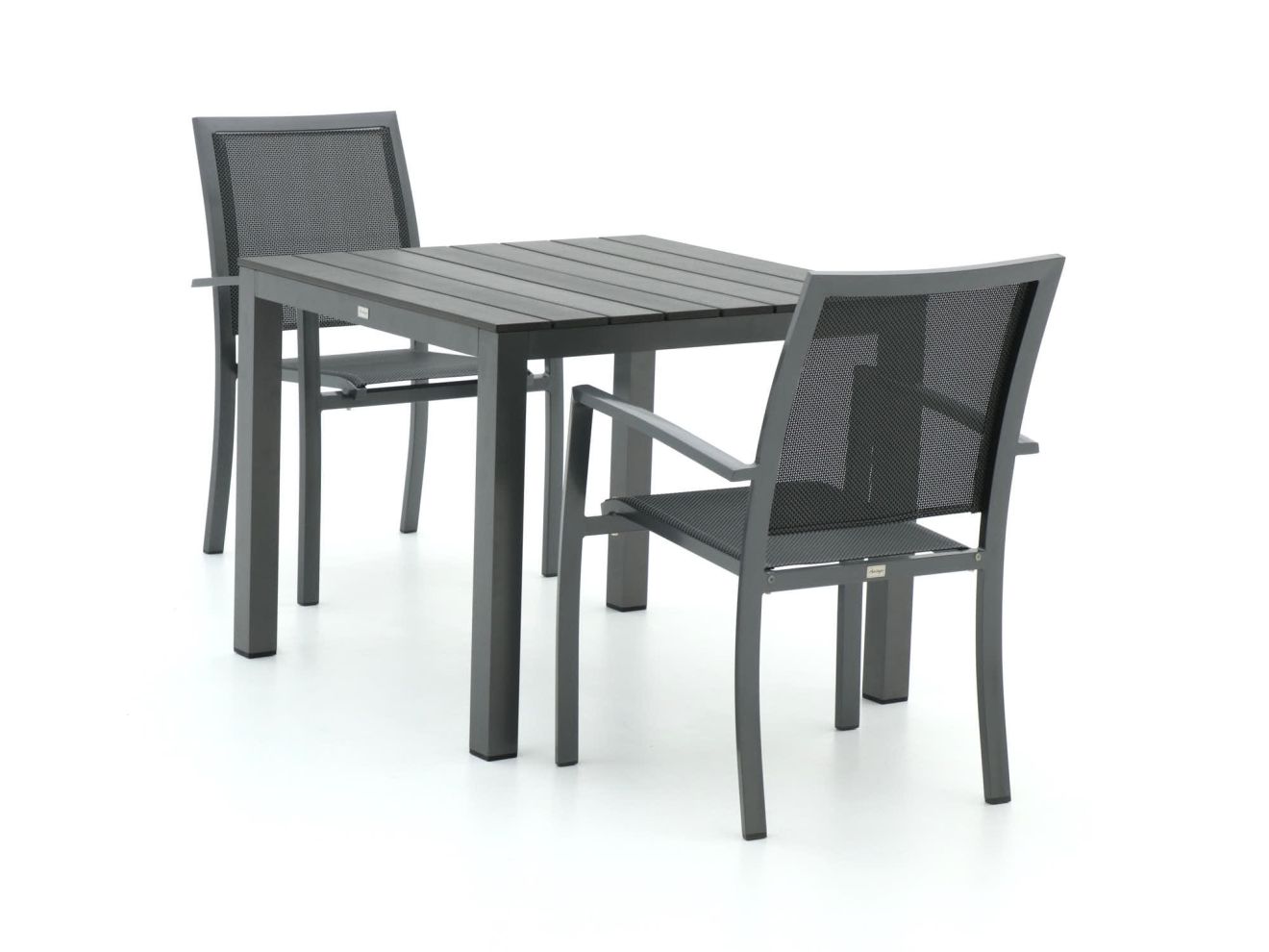Bellagio Anzio/Fidenza 90 cm Gartenmöbel-Set 3-teilig stapelbar günstig online kaufen
