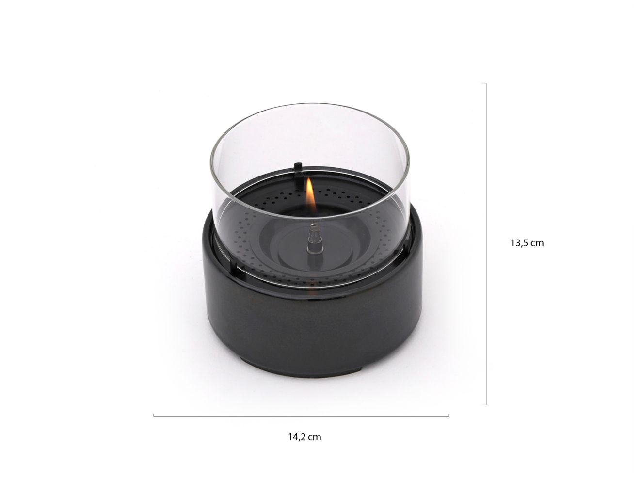 Tenderflame Café 14 Tischkamin ø 14,2 cm (h:13,5 cm) Schwarz 14.2cm