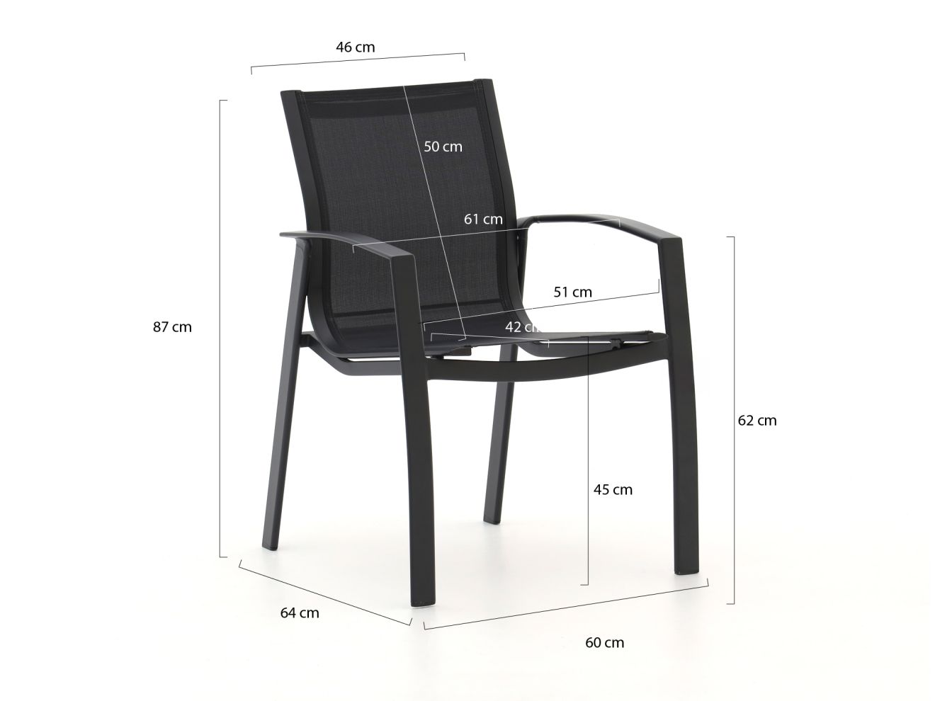 Forza Altea/Fidenza 220 cm Gartenmöbel-Set 7-teilig stapelbar Grau  Rabatt: 17 %