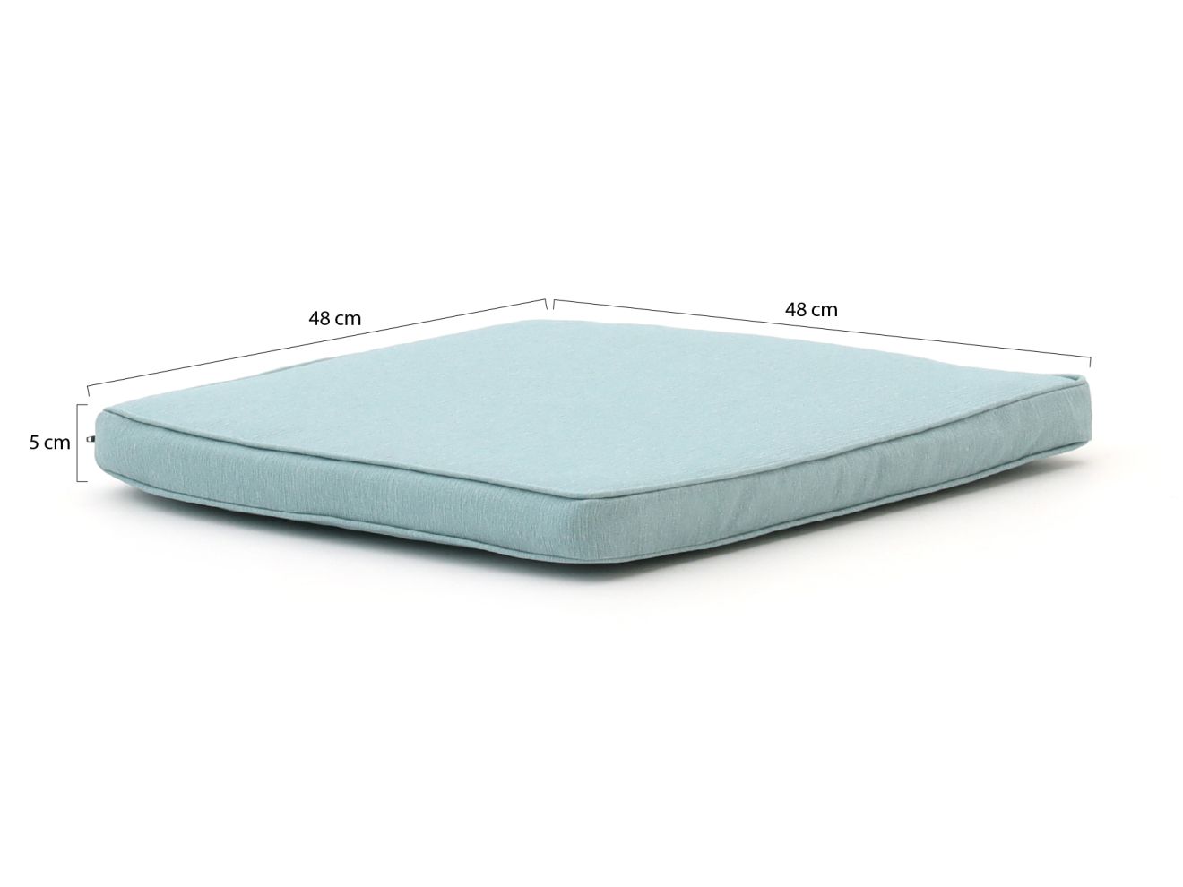 Madison Wicker Multi Sitzkissen 48x48 cm Sitz Blau 48x48cm