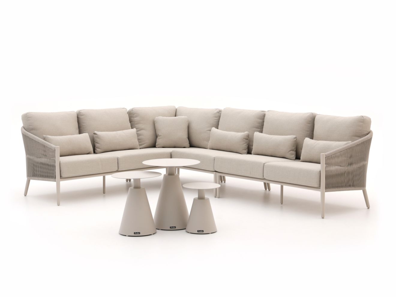 Bellagio Mineo/Tusa Ecklounge-Set 7-teilig links Taupe 313x237.5cm Rabatt: 20 %