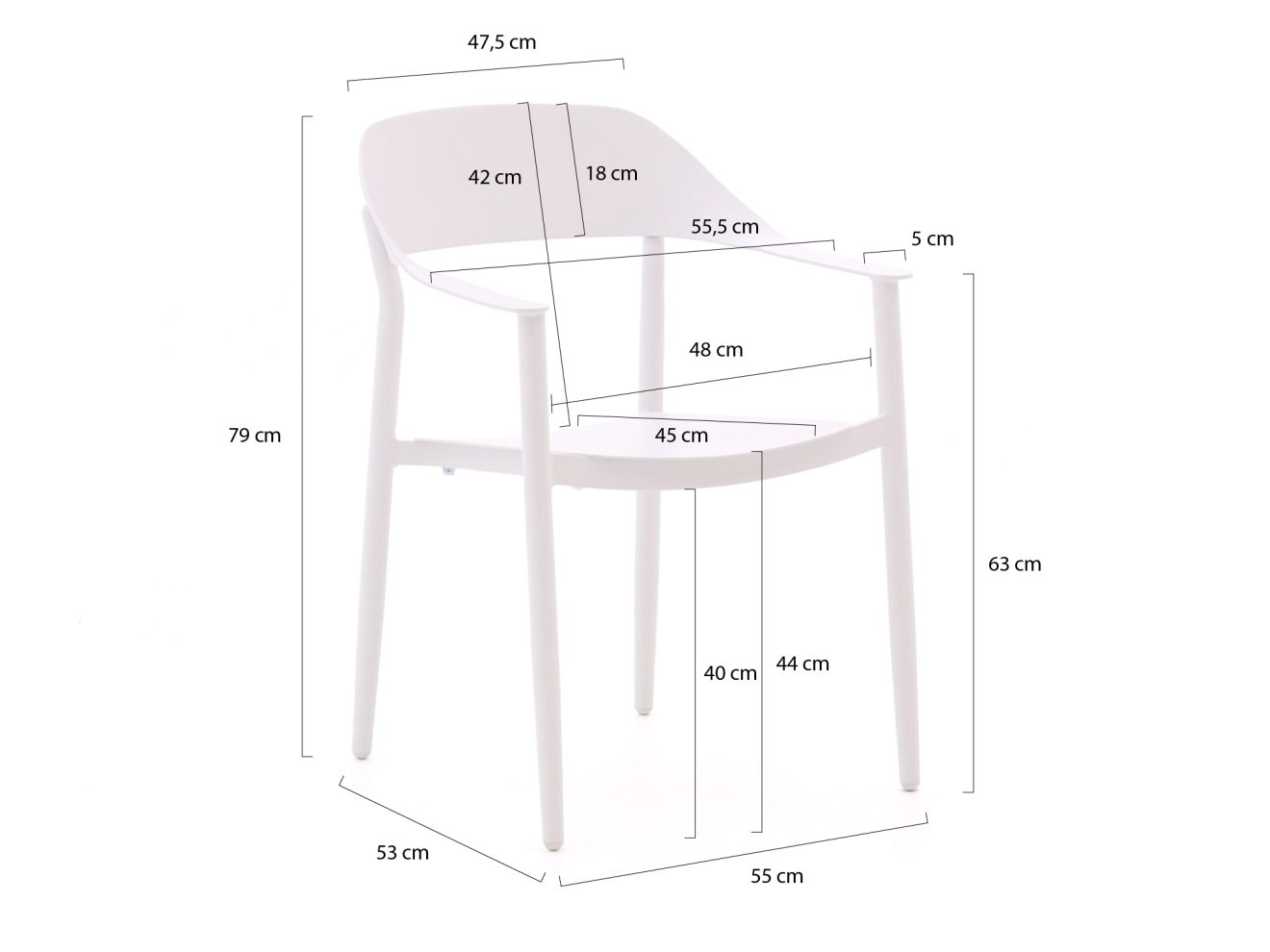 Bellagio Valli/Falcade ø115 cm Gartenmöbel-Set 5-Teilig Stapelbar günstig online kaufen