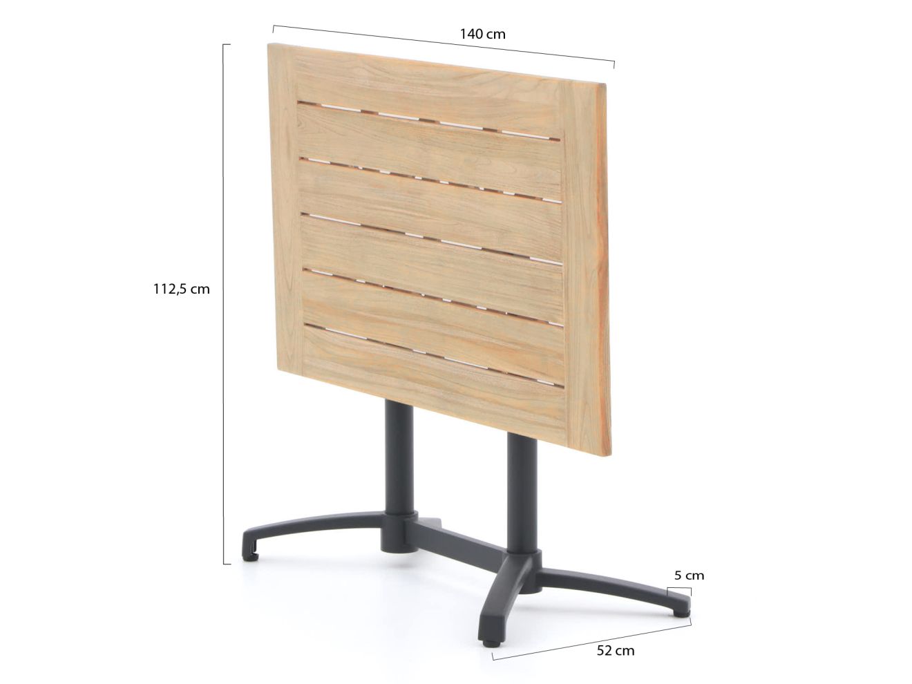 Bellagio Canzo Klapptisch 120x70x75cm Gr...