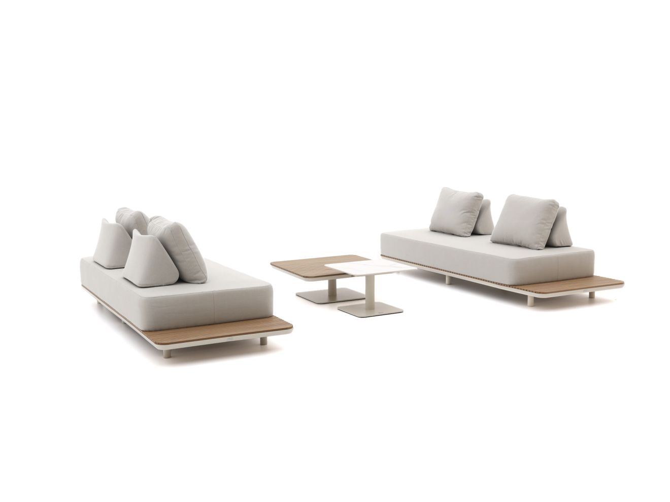Bellagio San Lupo Lounge-Set 4-teilig Taupe  Rabatt: 20 %