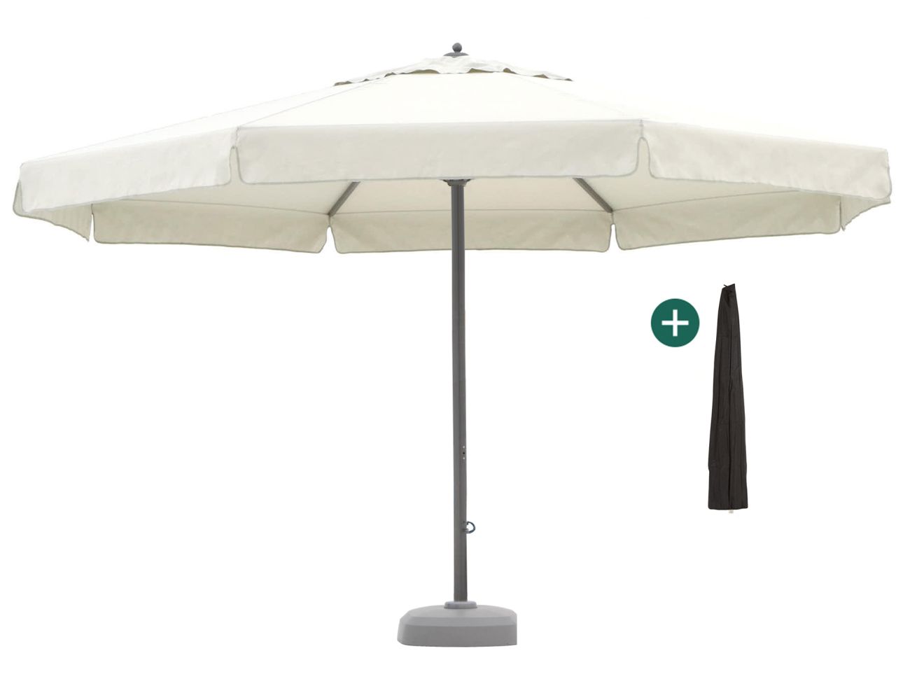 Shadowline Java Sonnenschirm ø 500 cm Weiß 500cm Rabatt: 20 %