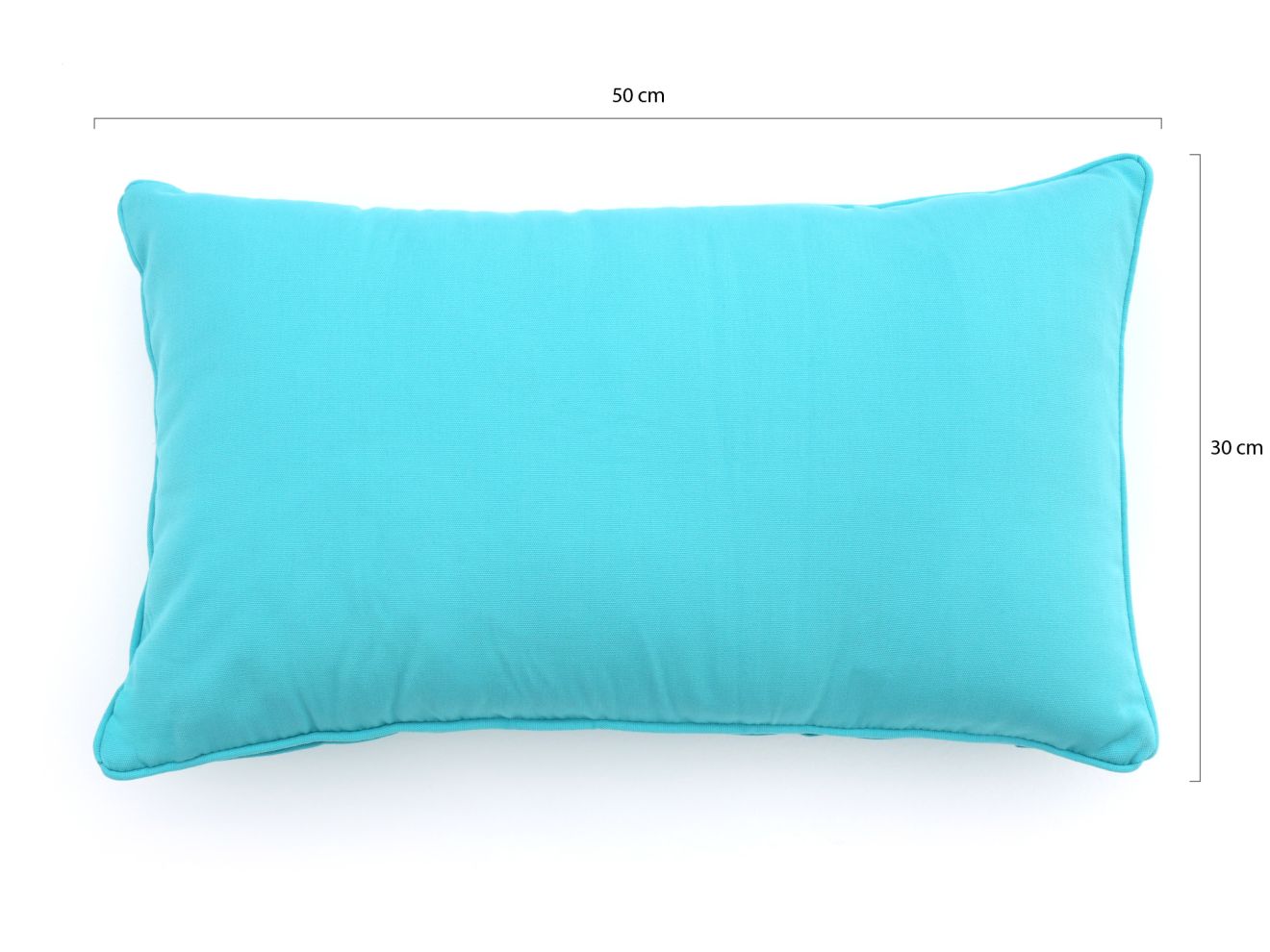 Lendenkissen 50x30 cm Blau 50x30cm