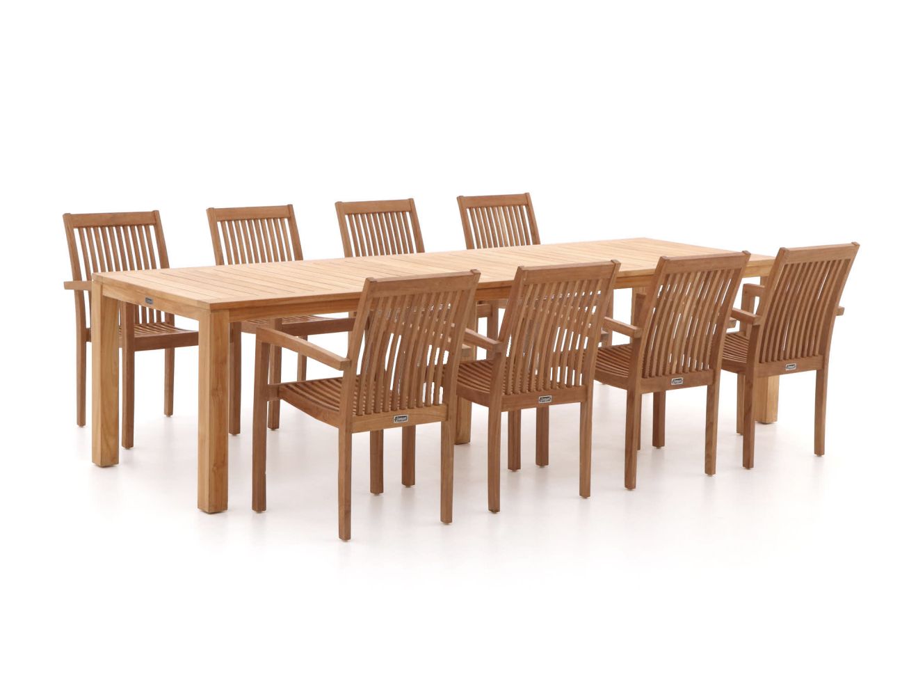 Sunyard Jakarta/Oxford 300 cm Gartenmöbel-Set 9-teilig stapelbar günstig online kaufen