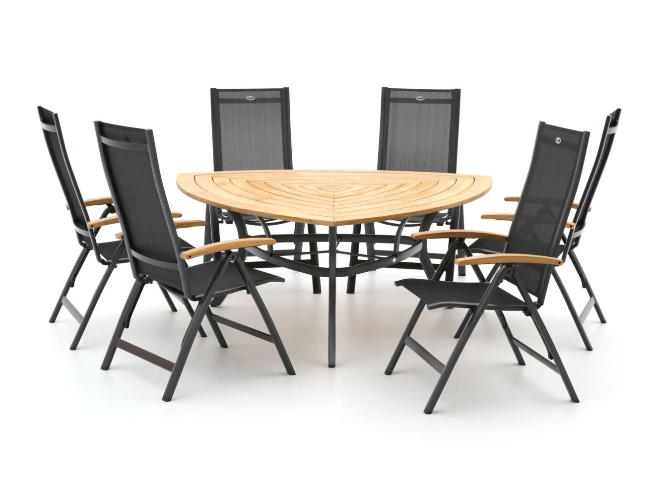 Hartman Troy/Triangular 170 cm Gartenmöbel-Set 7-teilig Grau  Rabatt: 8 %