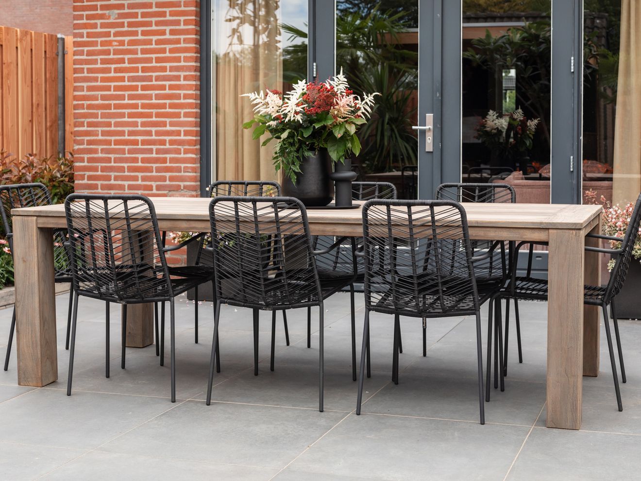 Intenso Umbria/ROUGH-X 240 cm Gartenmöbel-Set 7-teilig verstellbar Braun  Rabatt: 33 %