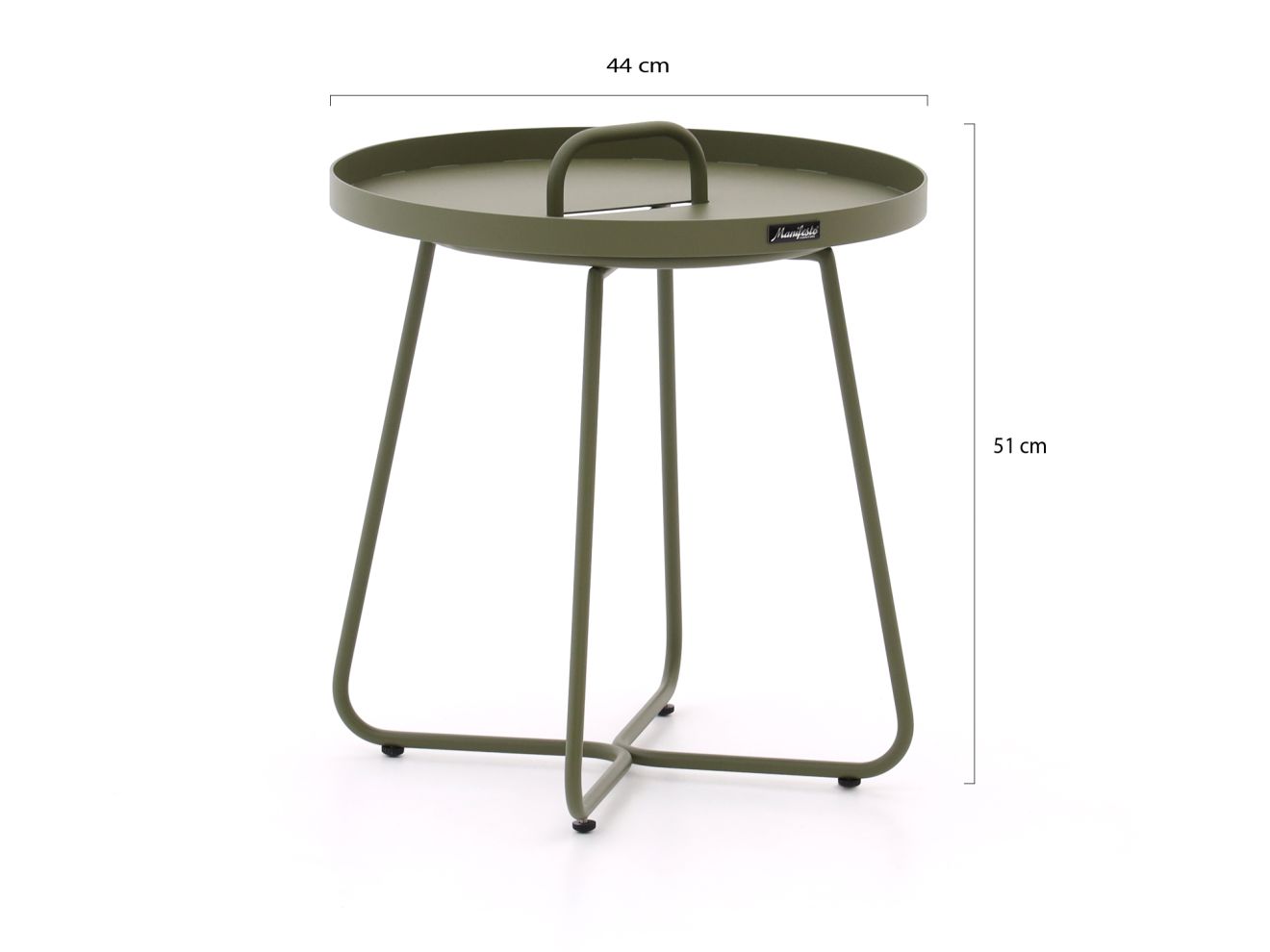 Manifesto Pito Beistelltisch Outdoor ø 44 cm (h: 51 cm) Grün 44cm Rabatt: 29 %