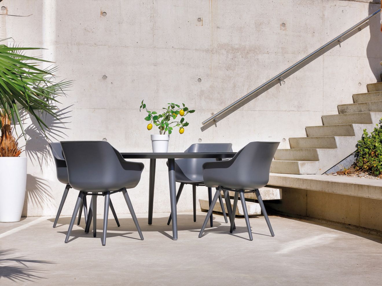 Hartman Sophie Studio Gartentisch ø 128 cm Grau 128cm Rabatt: 20 %