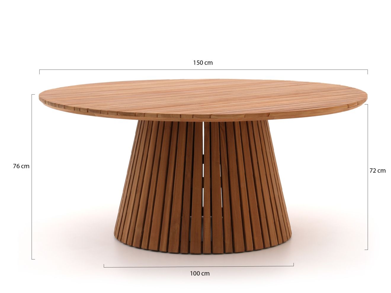 Bellagio Santa Severina dining tuintafel ø150cm (h: 76cm) günstig online kaufen