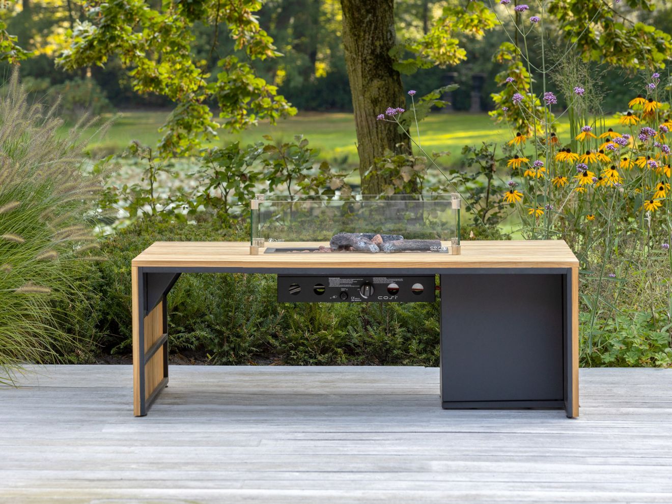 Cosibridge Lounge Feuertisch 140x80x50m Braun  Rabatt: 14 %