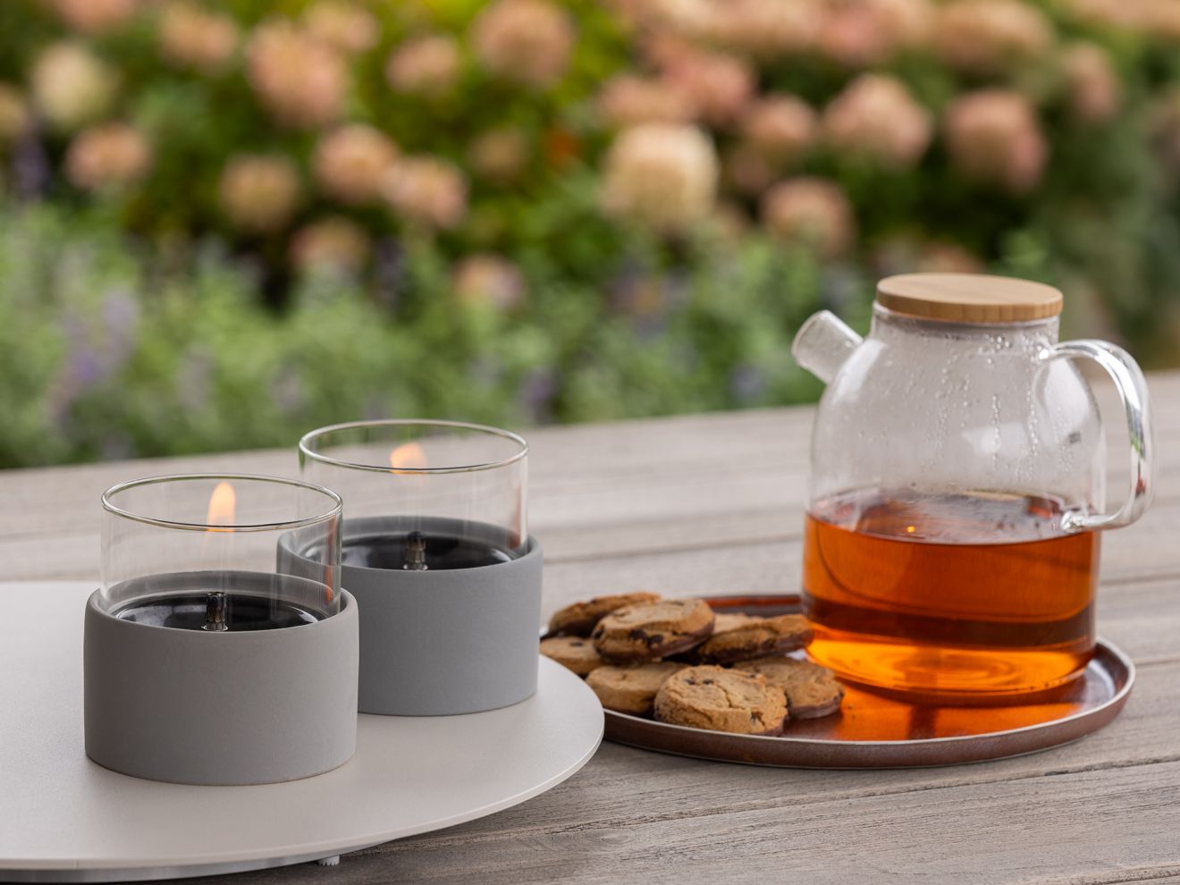 Tenderflame Breeze 10 Dekolicht ø 11 cm (h:10,7 cm) Grau 11cm