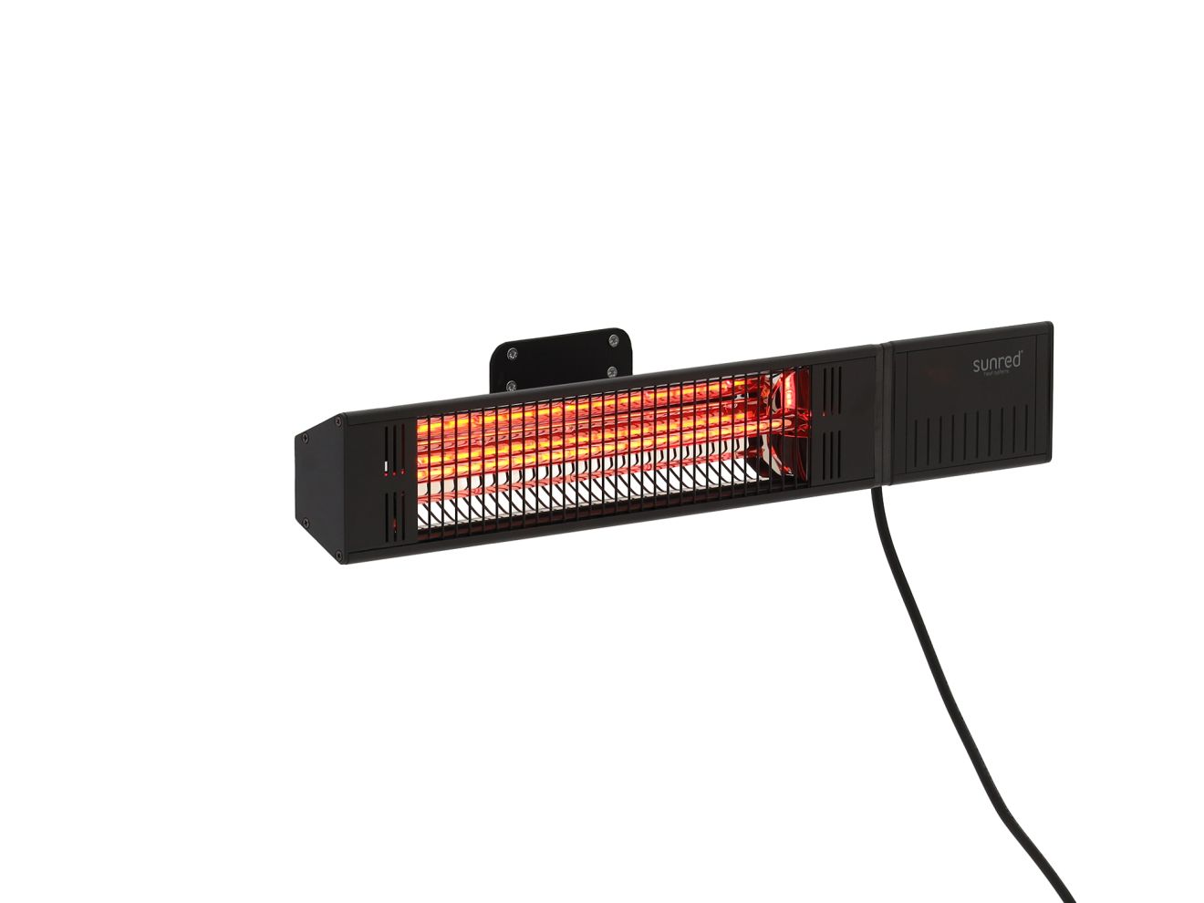 Sunred Ultra Fortuna Wand Heizstrahler 1500 Watt Schwarz