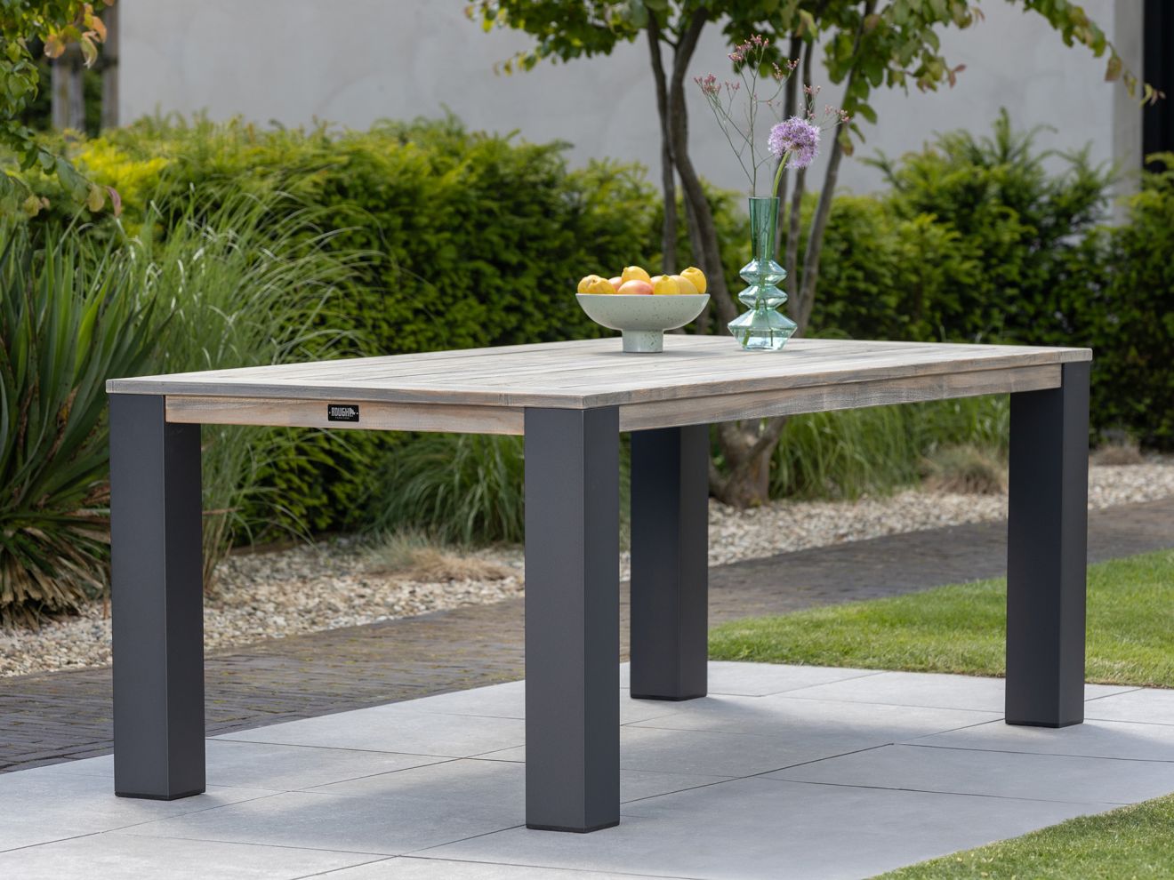 Manifesto Matese/ROUGH-X 240 cm Gartenmöbel-Set 7-teilig Grau  Rabatt: 33 %