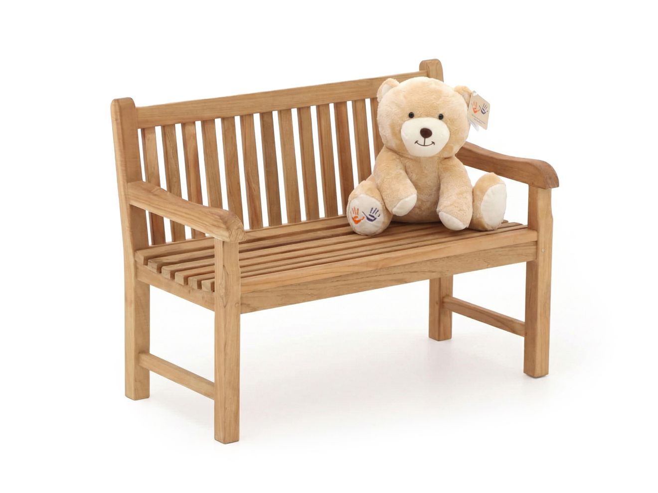 Kinder Gartenbank 75x40x56 cm/KiKabär Groß 30 cm Braun günstig online kaufen