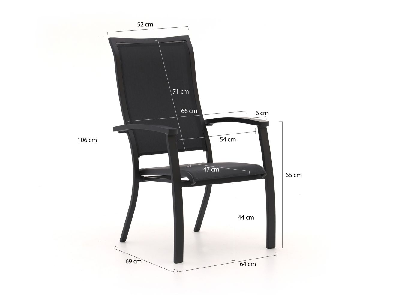 Bellagio Lugo/Fidenza 90 cm Gartenmöbel-Set 5-teilig stapelbar günstig online kaufen
