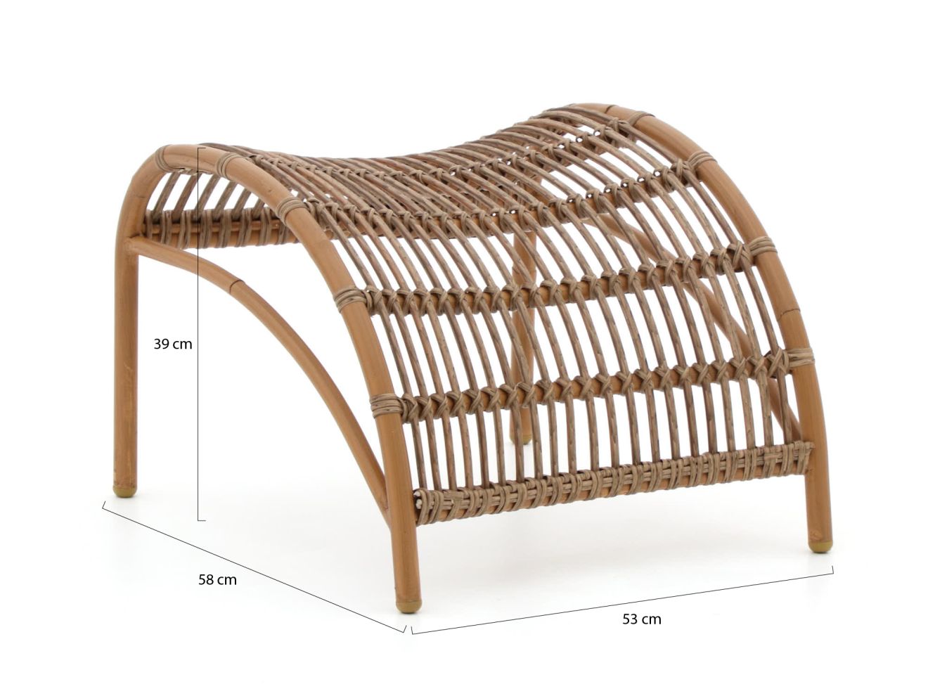 Intenso Napoli Gartensessel mit Hocker Taupe  Rabatt: 20 %