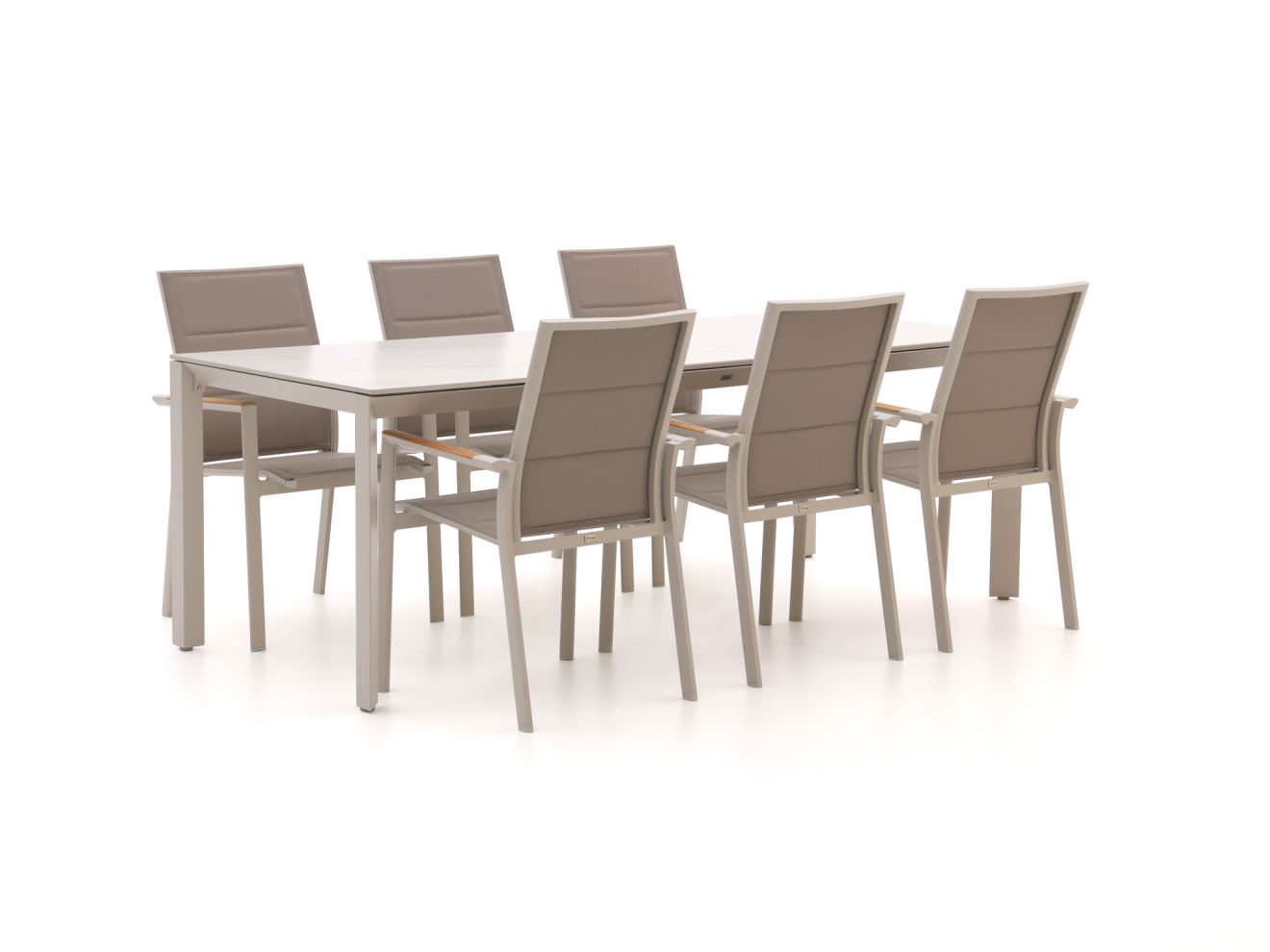 Bellagio Albinea/Sestino 220 cm Gartenmöbel-Set 7-Teilig Stapelbar