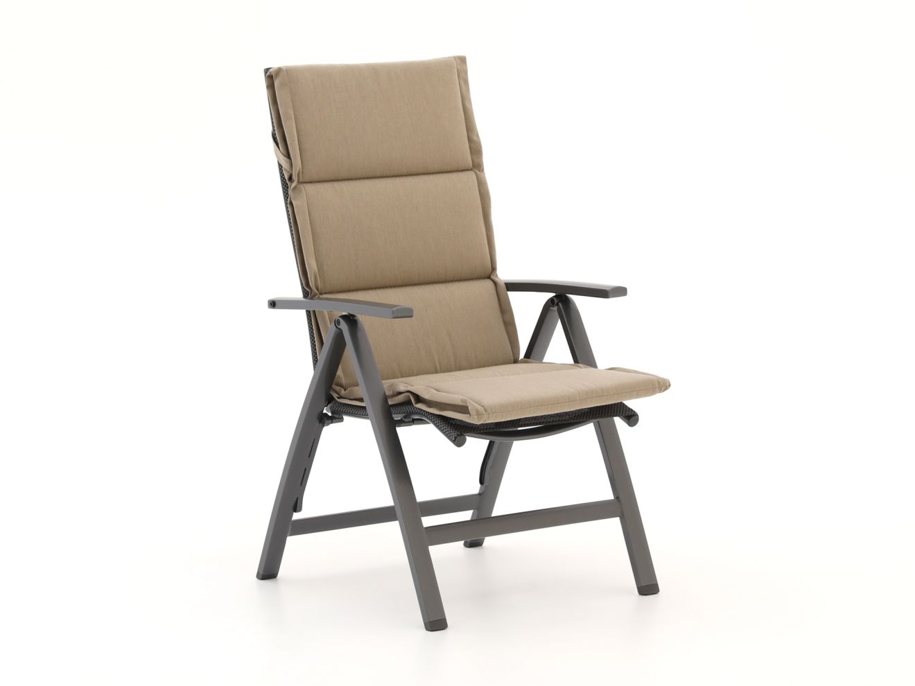 Tex Style Auflage Hochlehner dünn 125x50 cm Taupe 125x50cm