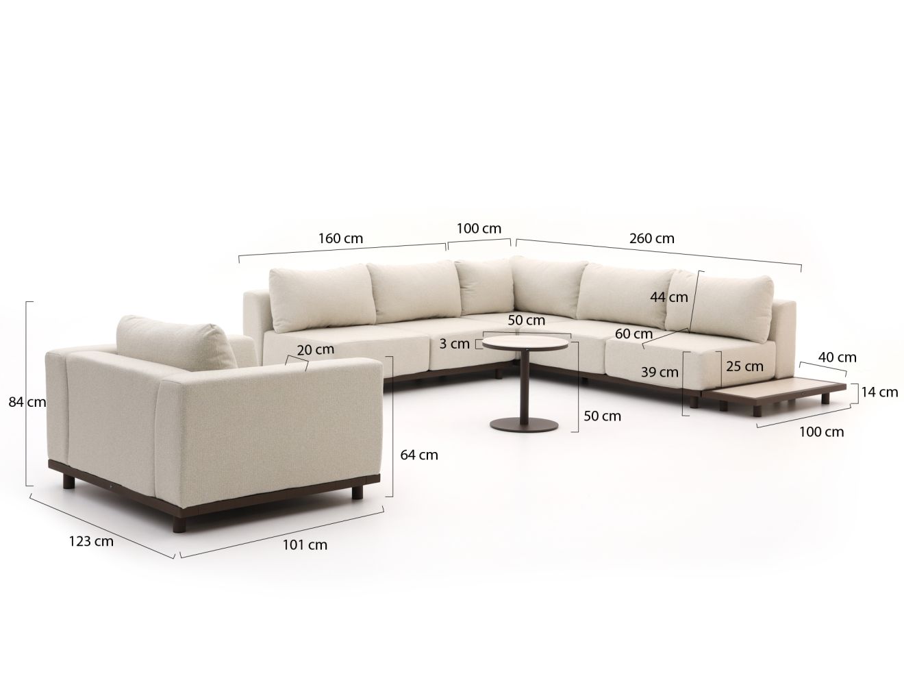 Yoi Vallon/Millor Ecklounge-Set 5-teilig...