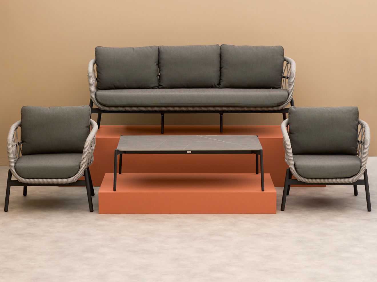 Bellagio Cupello Sessel-Sofa-Lounge-Set ...