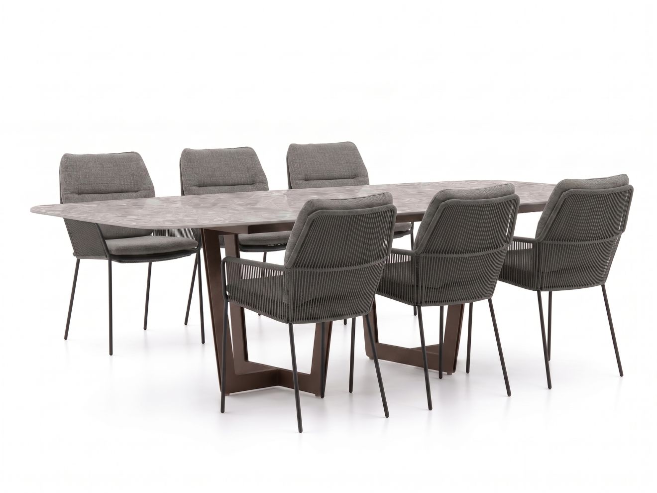 + 15 % Kassenrabatt | SUNS Punta/Palermo 240 cm Gartenmöbel-Set 7-teilig