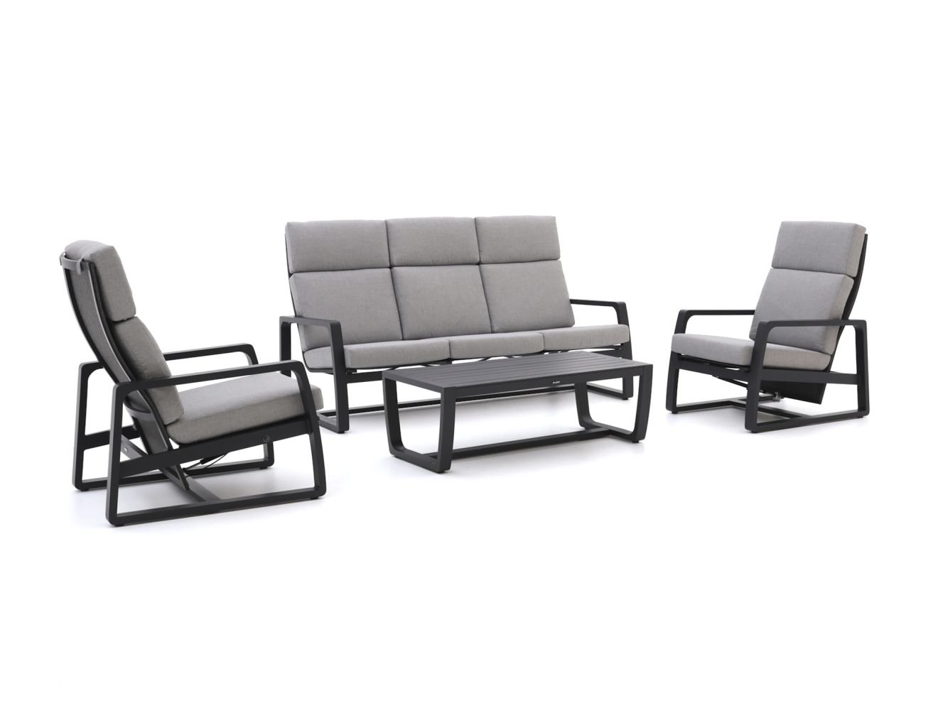 Manifesto Rubbiano Sessel-Sofa Lounge-Set 4-teilig 5-Sitzer Grau  Rabatt: 9 %