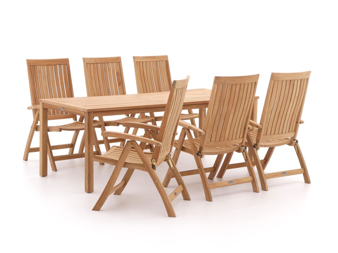 Sunyard Oxford/Liverpool 210 cm Gartenmöbel-Set 7-teilig verstelbar Braun  Rabatt: 26 %